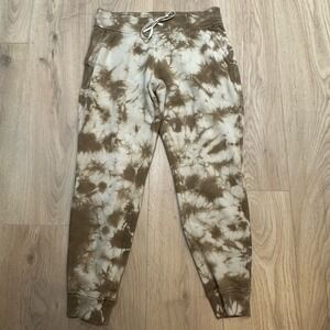 Lululemon Warm Down Jogger in Earth Dye‎ Sand Tie Dye Sweatpants Sz 10 Align